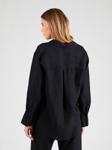 Gina Tricot Bluse in Schwarz