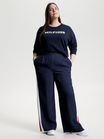 Tommy Hilfiger Curve Sweatshirt i blå