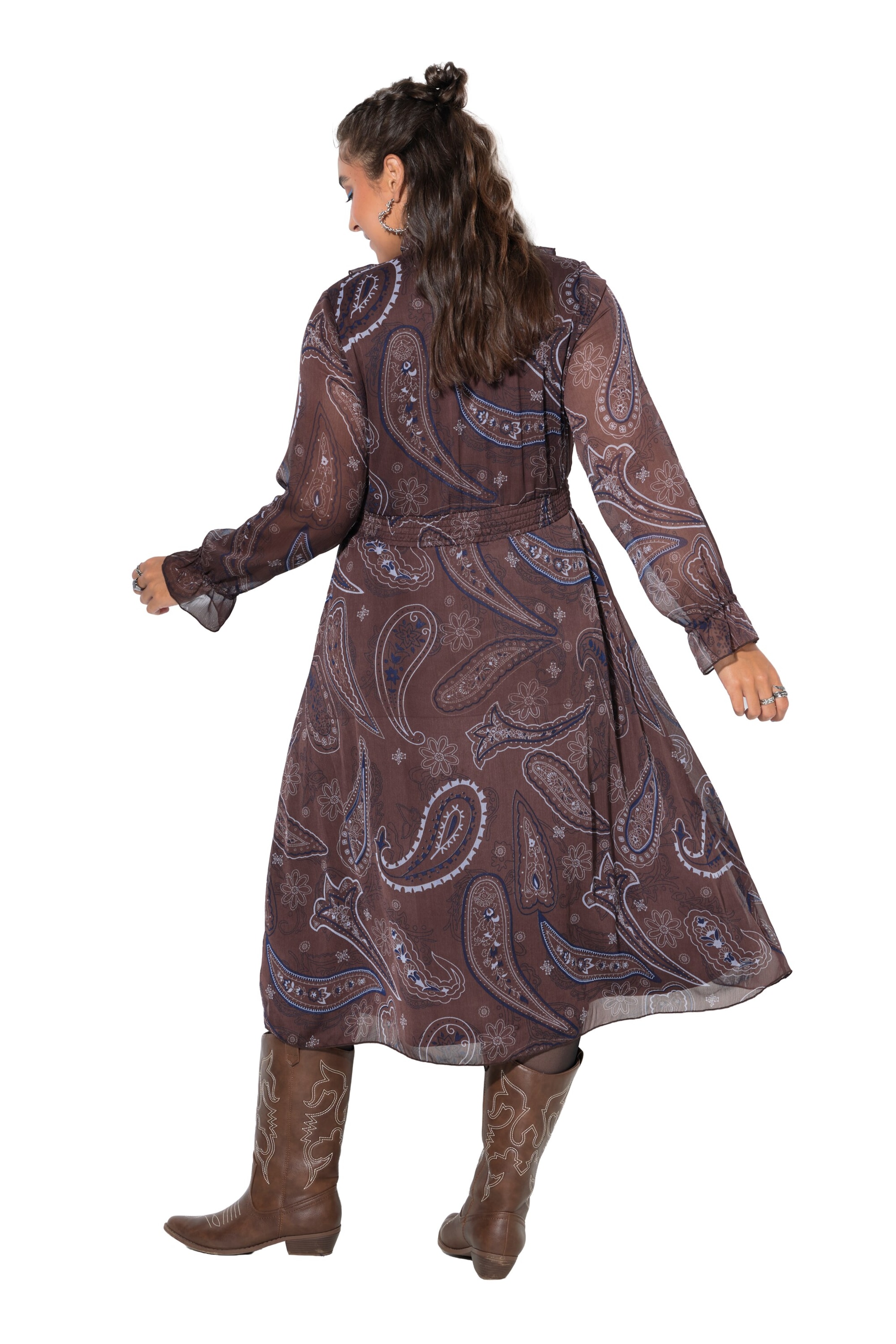 Studio Untold Kleid in Braun