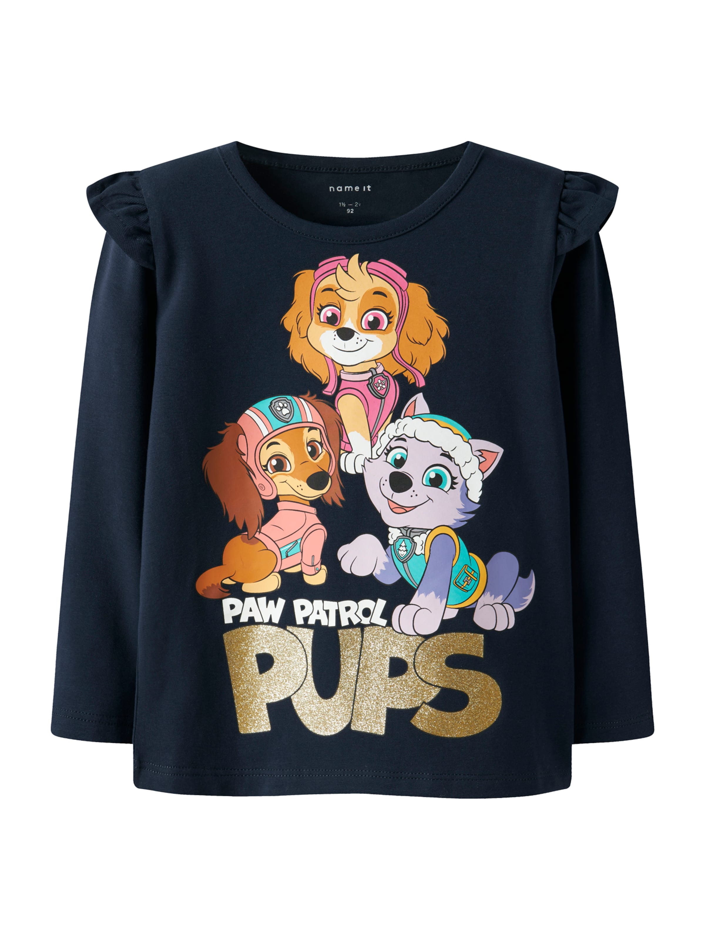 NAME IT Shirt 'NMFJABA PAW' in Blauw: voorkant