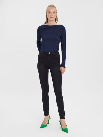 VERO MODA Skinny Farkut 'Sophia' värissä musta