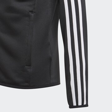ADIDAS SPORTSWEAR Αθλητική ζακέτα φούτερ 'Designed 2 Move 3-Stripes' σε μαύρο