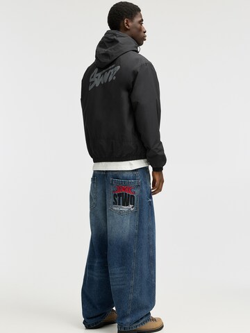 Pull&Bear Prehodna jakna 'STWD' | črna barva