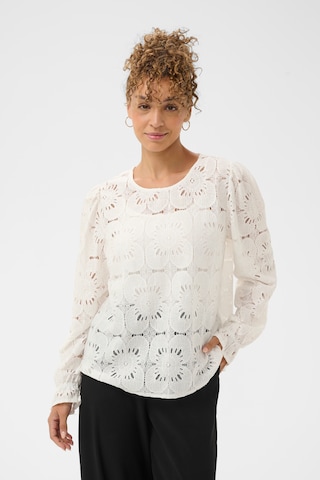 Cream Bluse i hvid: forside