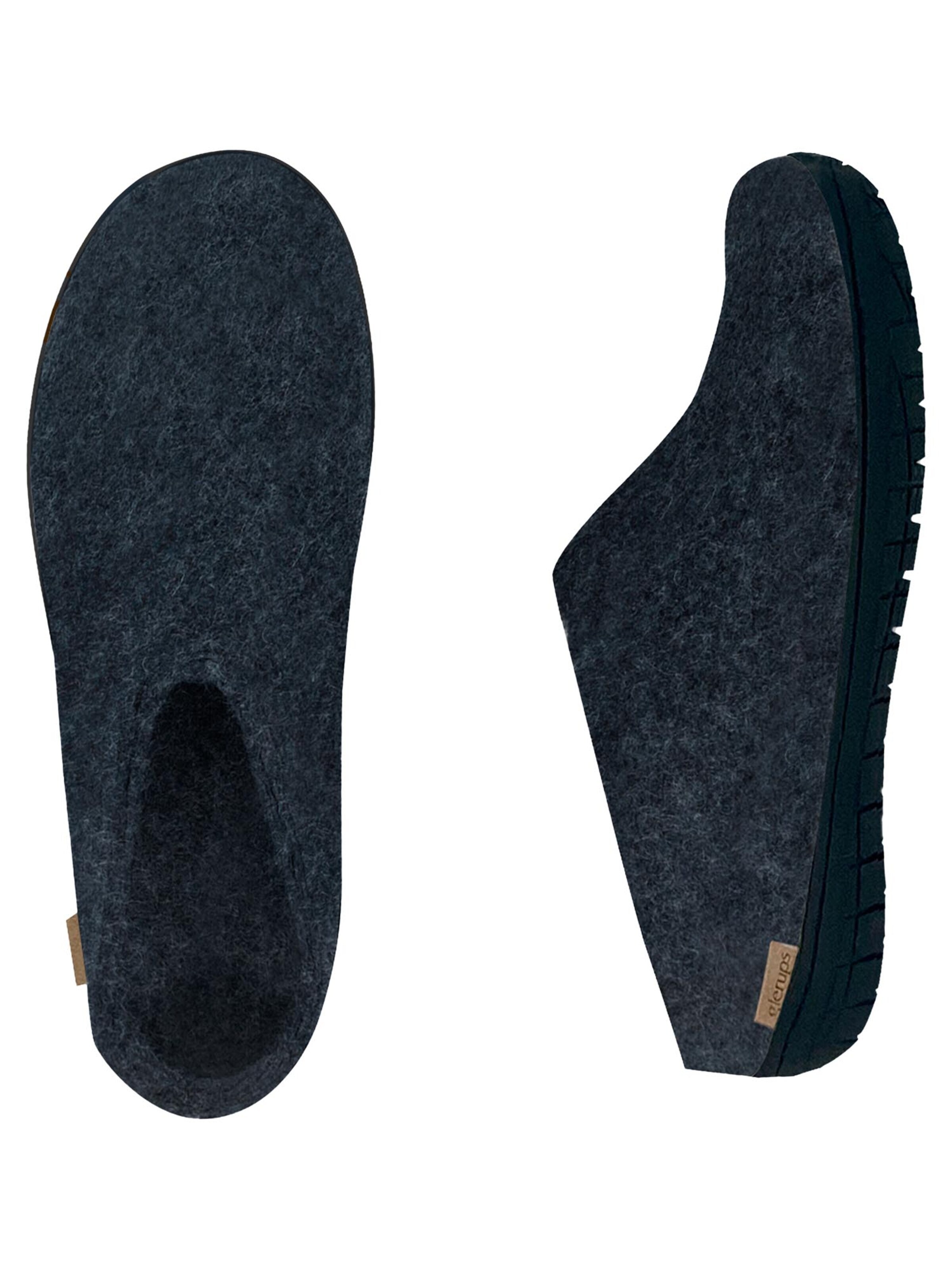 Glerups Huisschoenen 'Kautschuksohle Schwarz' in Blauw