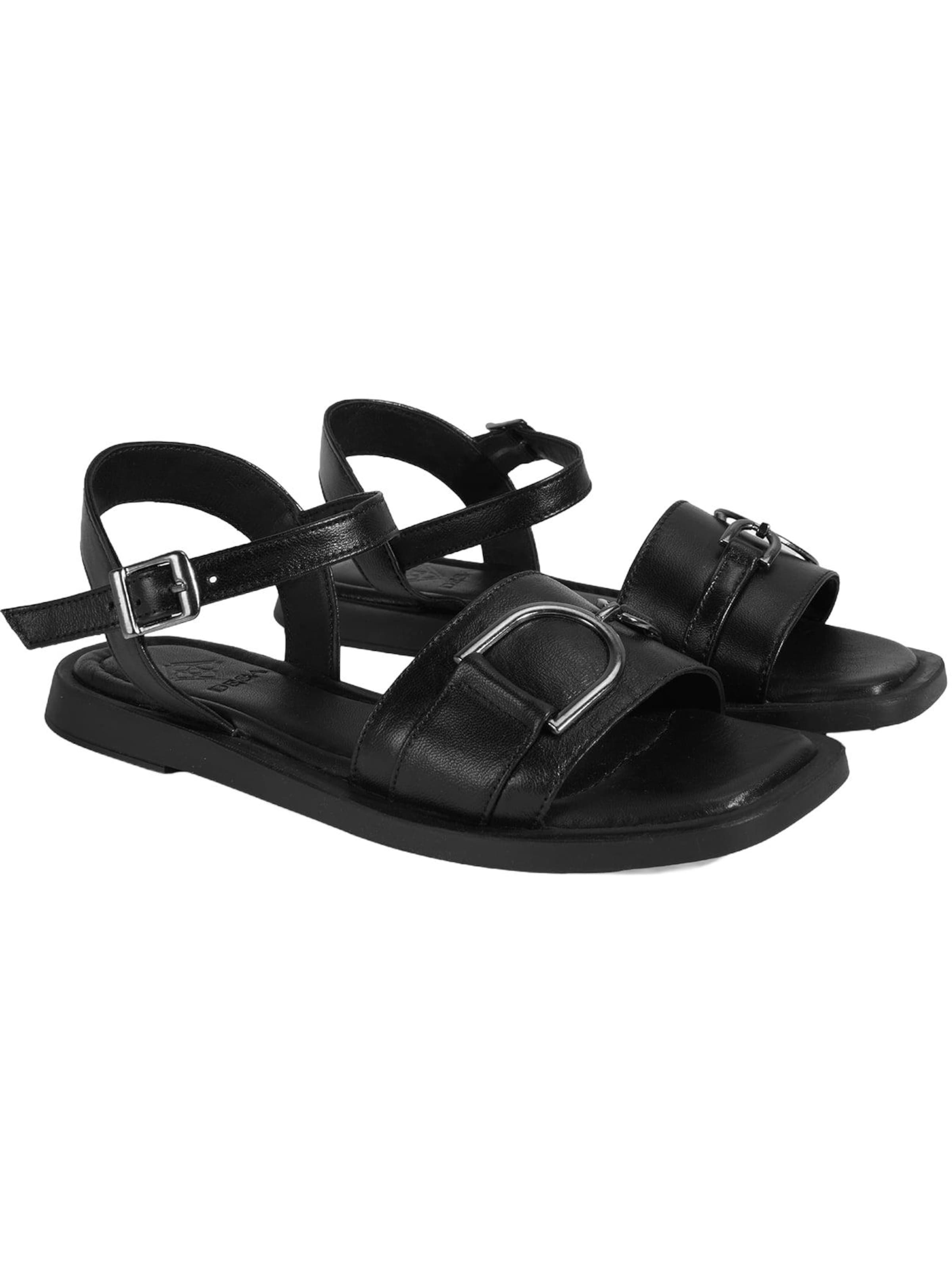 Desa - Sandalias 'Sandalen' en negro: frente