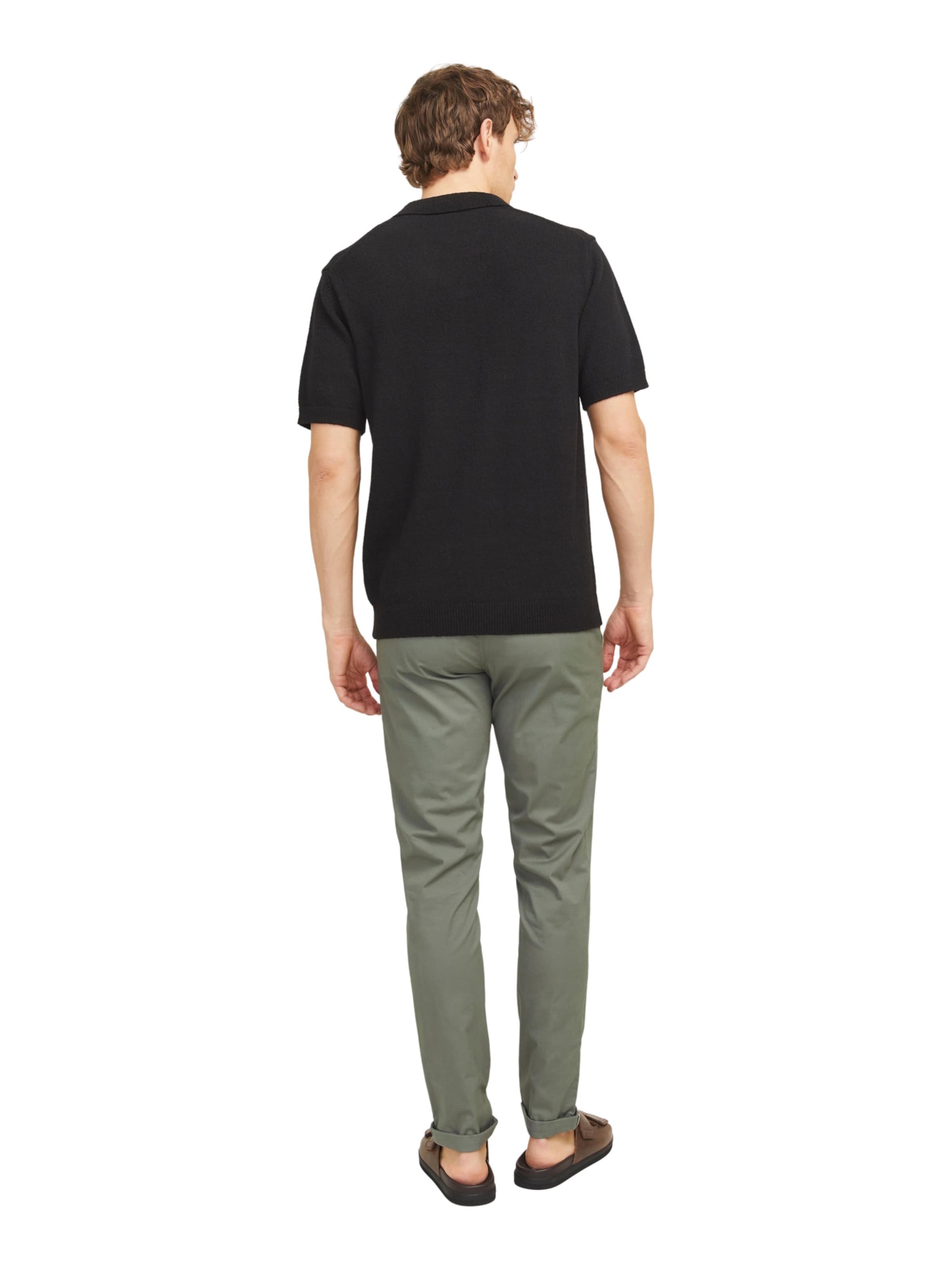 JACK & JONES Slimfit Chino kalhoty 'MARCO SUNNY' – šedá