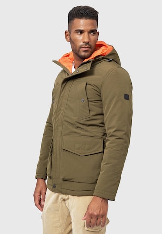INDICODE JEANS Winterparka 'Waters' in Groen