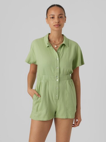 Vero Moda Petite Jumpsuit 'MYMILO' in Groen: voorkant