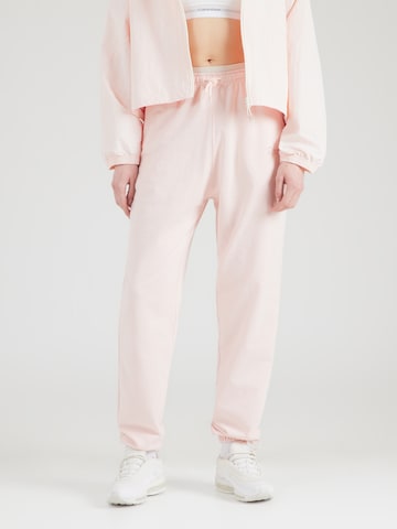 Reebok Tapered Trousers in Pink: front