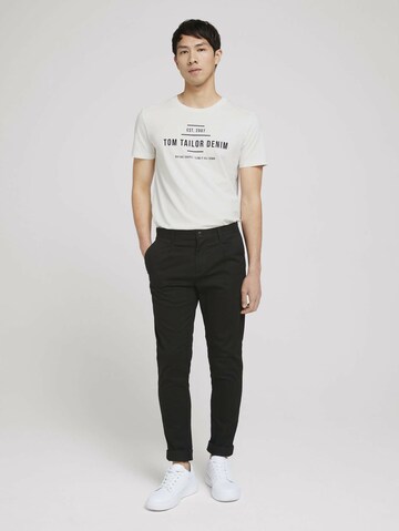 TOM TAILOR DENIM Slim fit Chino Pants in Black