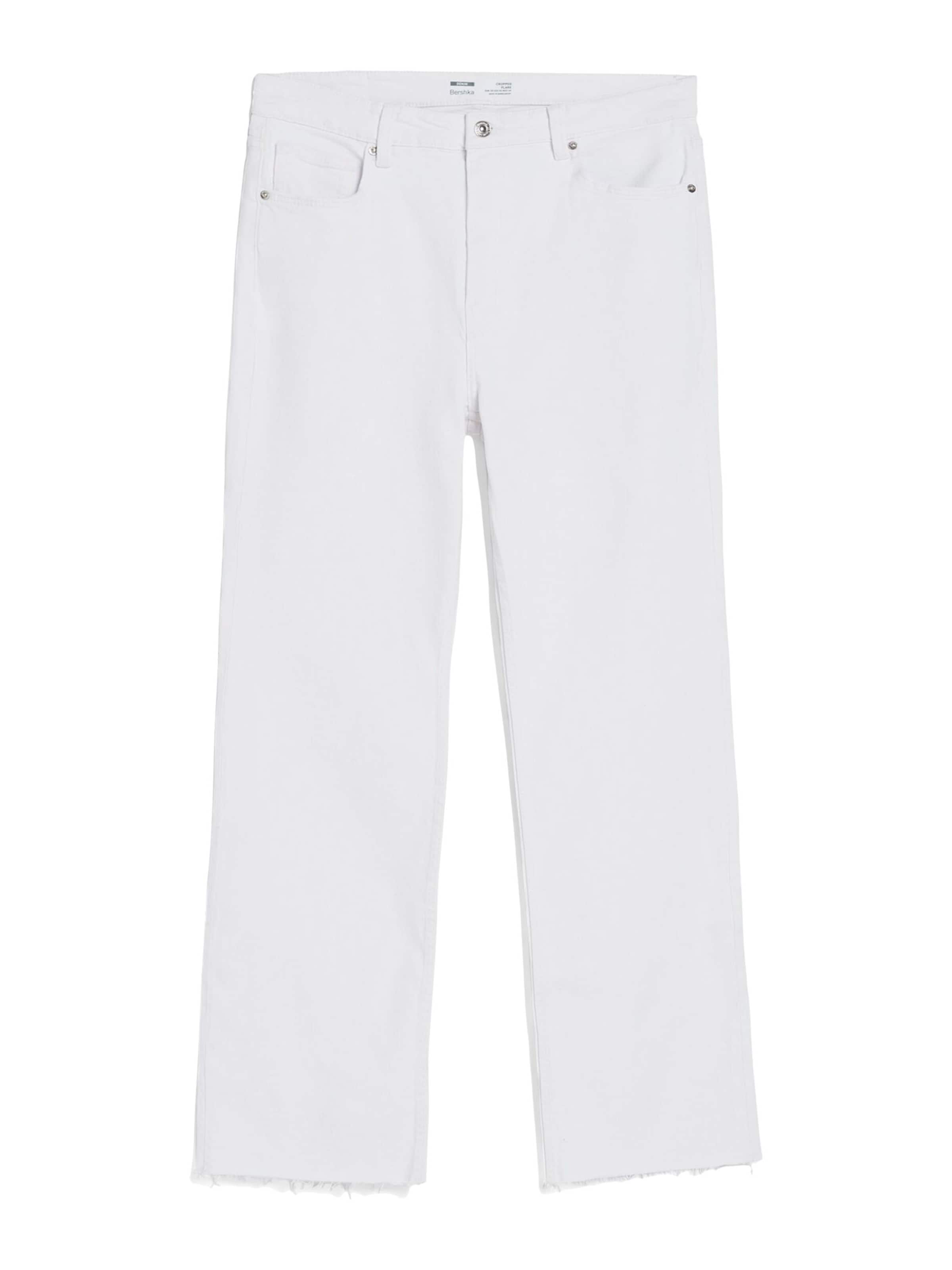 Evazați Jeans de la Bershka pe alb: față