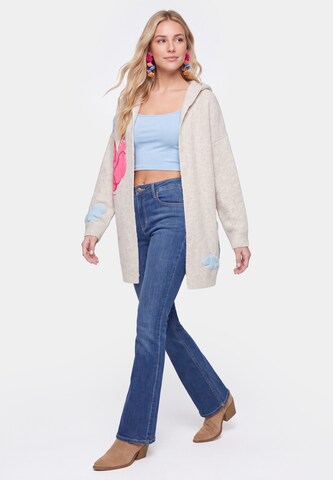 IZIA Strickjacke in Beige