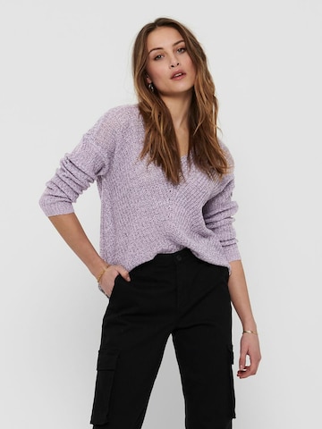 JDY Sweater 'NEW MEGAN' in Purple
