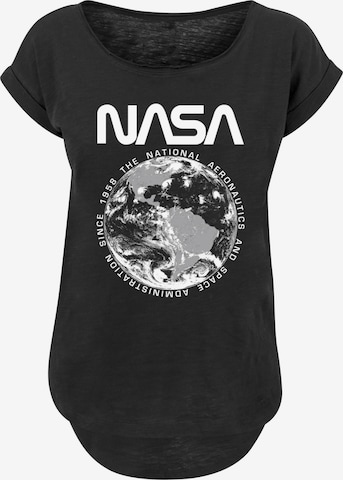 F4NT4STIC T-Shirt 'NASA Planet Earth' in Schwarz: predná strana