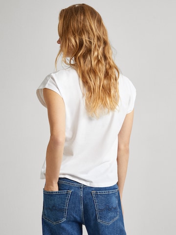 Pepe Jeans قميص 'LORY' بلون أبيض