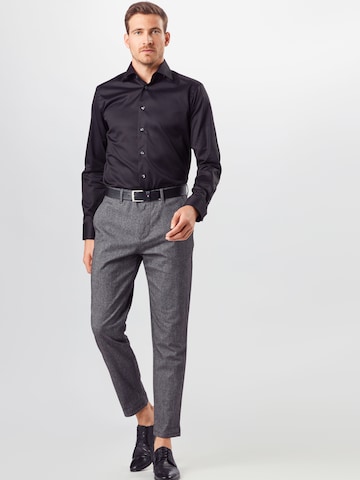 ETON Slim fit Business Shirt 'Signature Twill' in Black