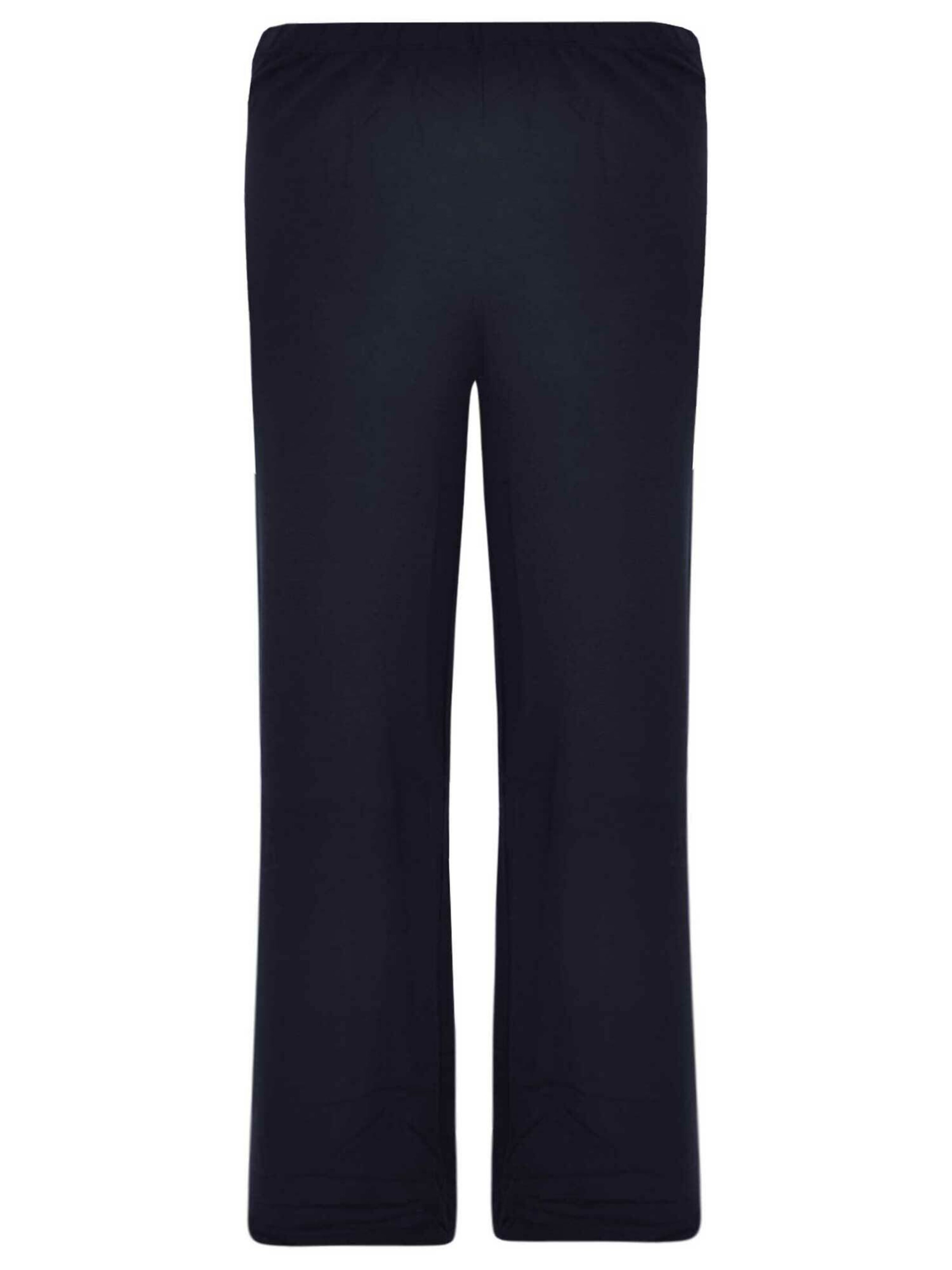 YOEK Regular Broek in Blauw: voorkant