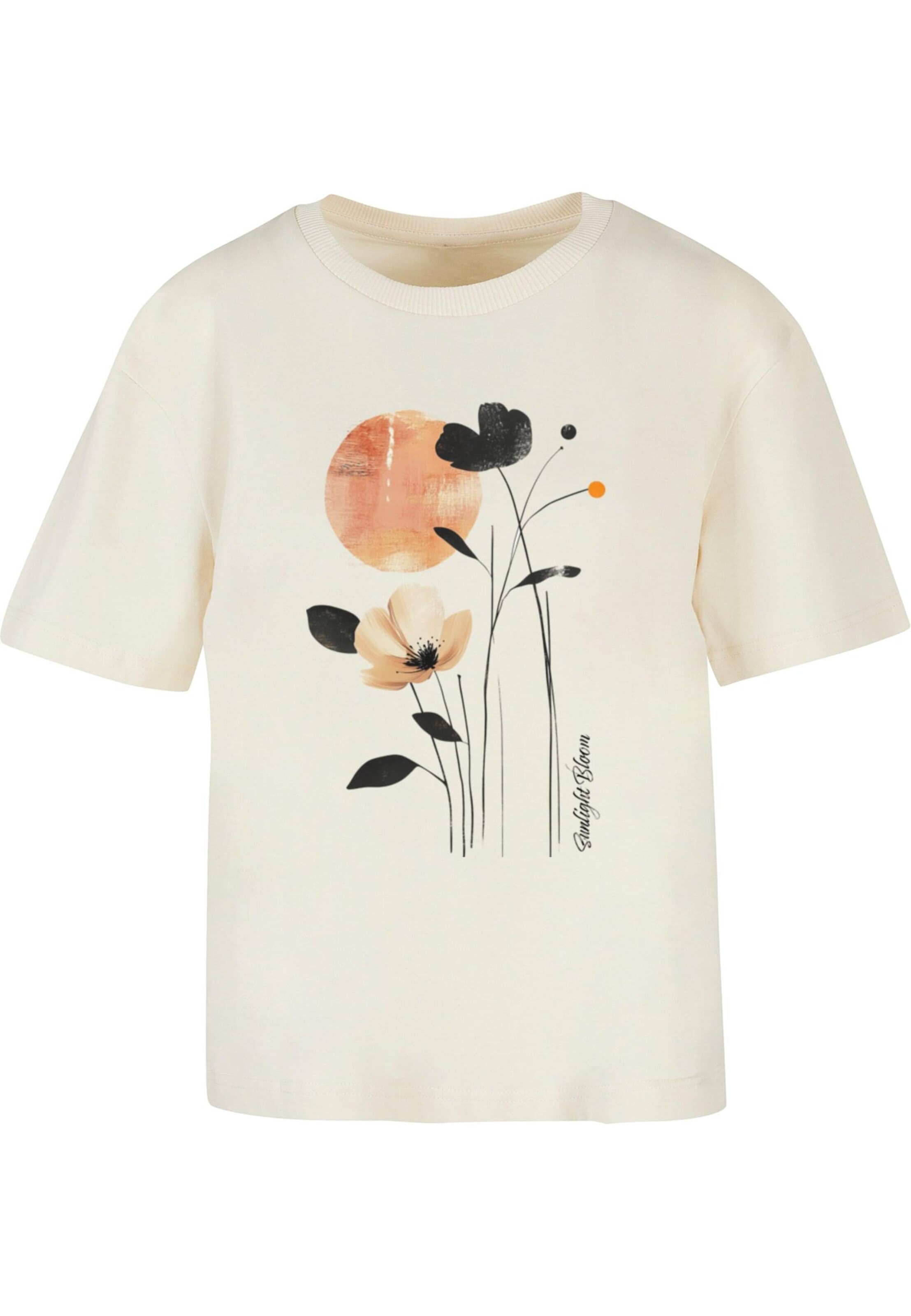 T-shirt 'Sunlight Bloom' Merchcode en beige : devant