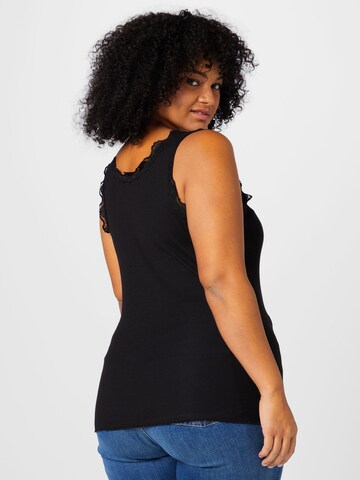 Fransa Curve Top in Black