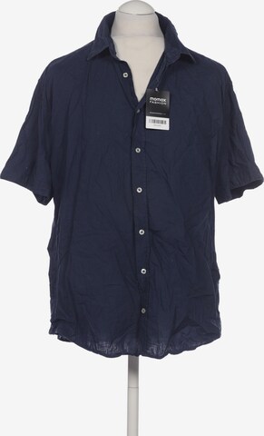 CAMP DAVID Button Up Shirt in XL in Blue: front