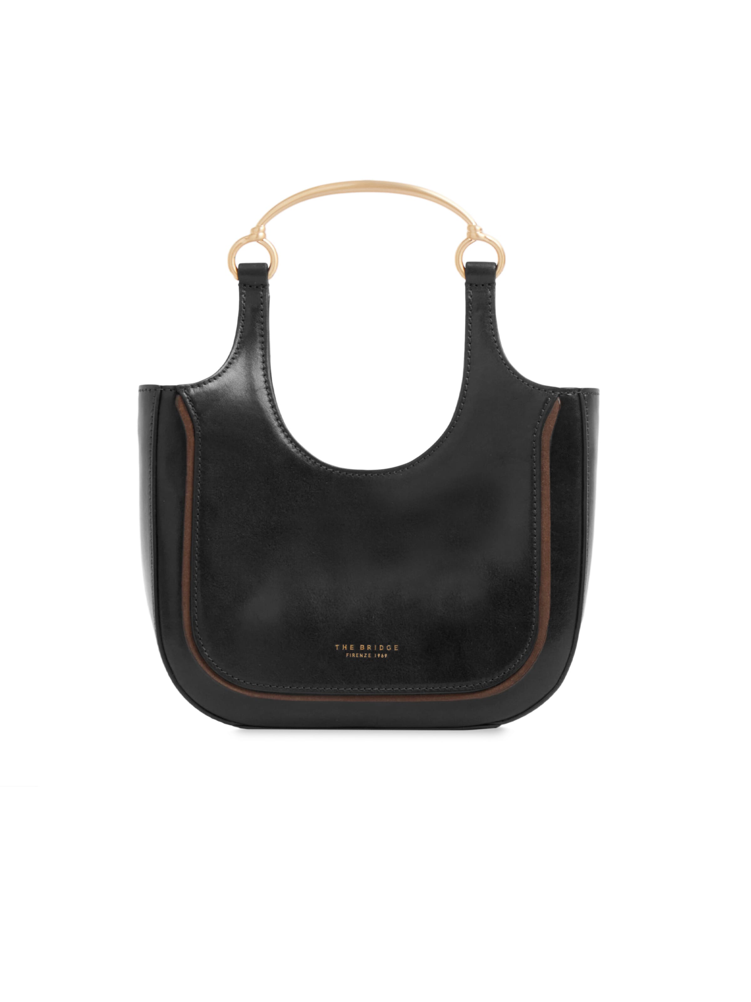 The Bridge Shoulder Bag in Black: front
