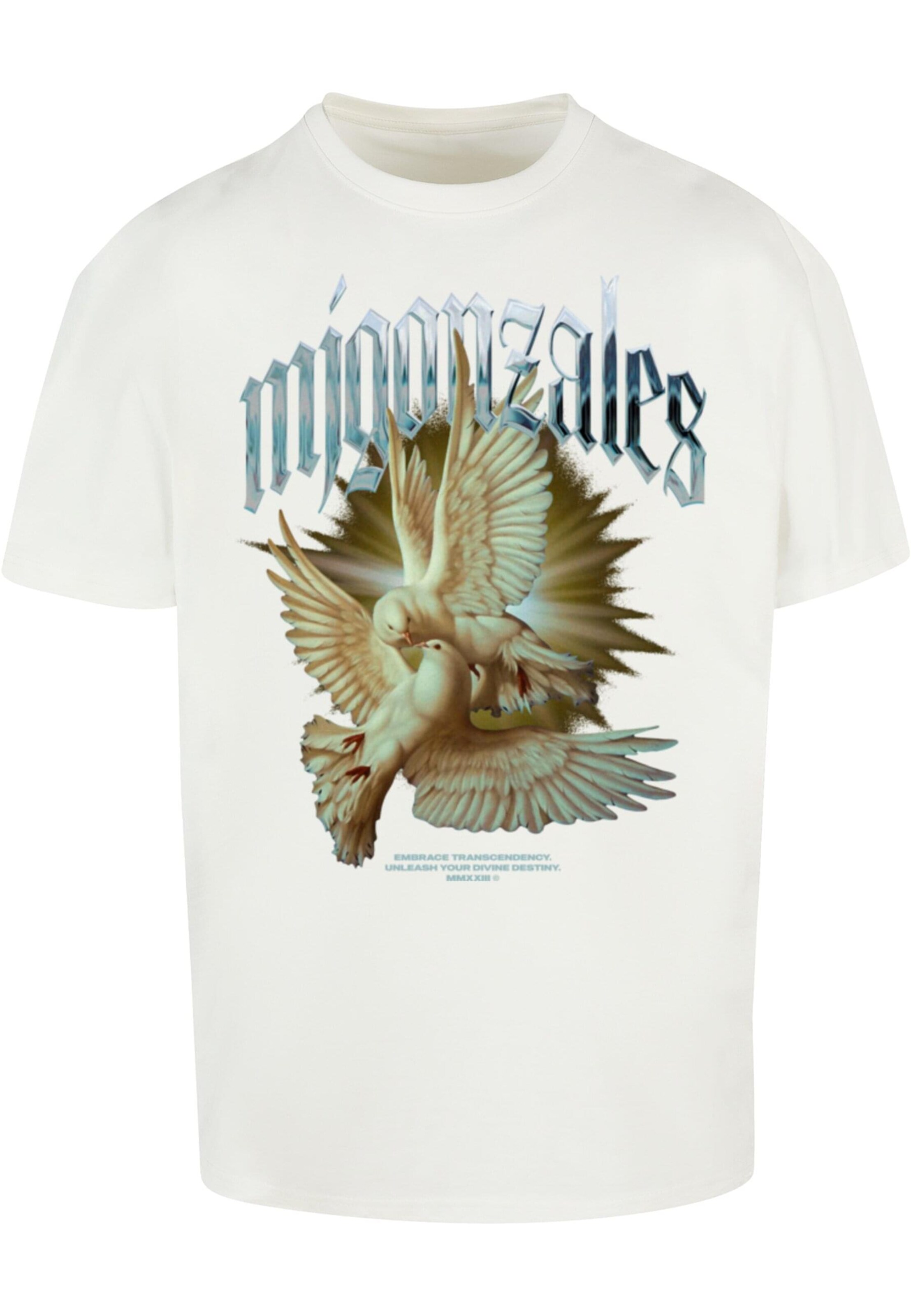 MJ Gonzales Shirt 'SPIRIT' in White: front