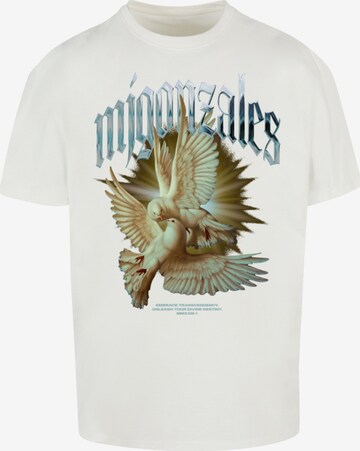 MJ Gonzales T-shirt 'SPIRIT' i vit: framsida