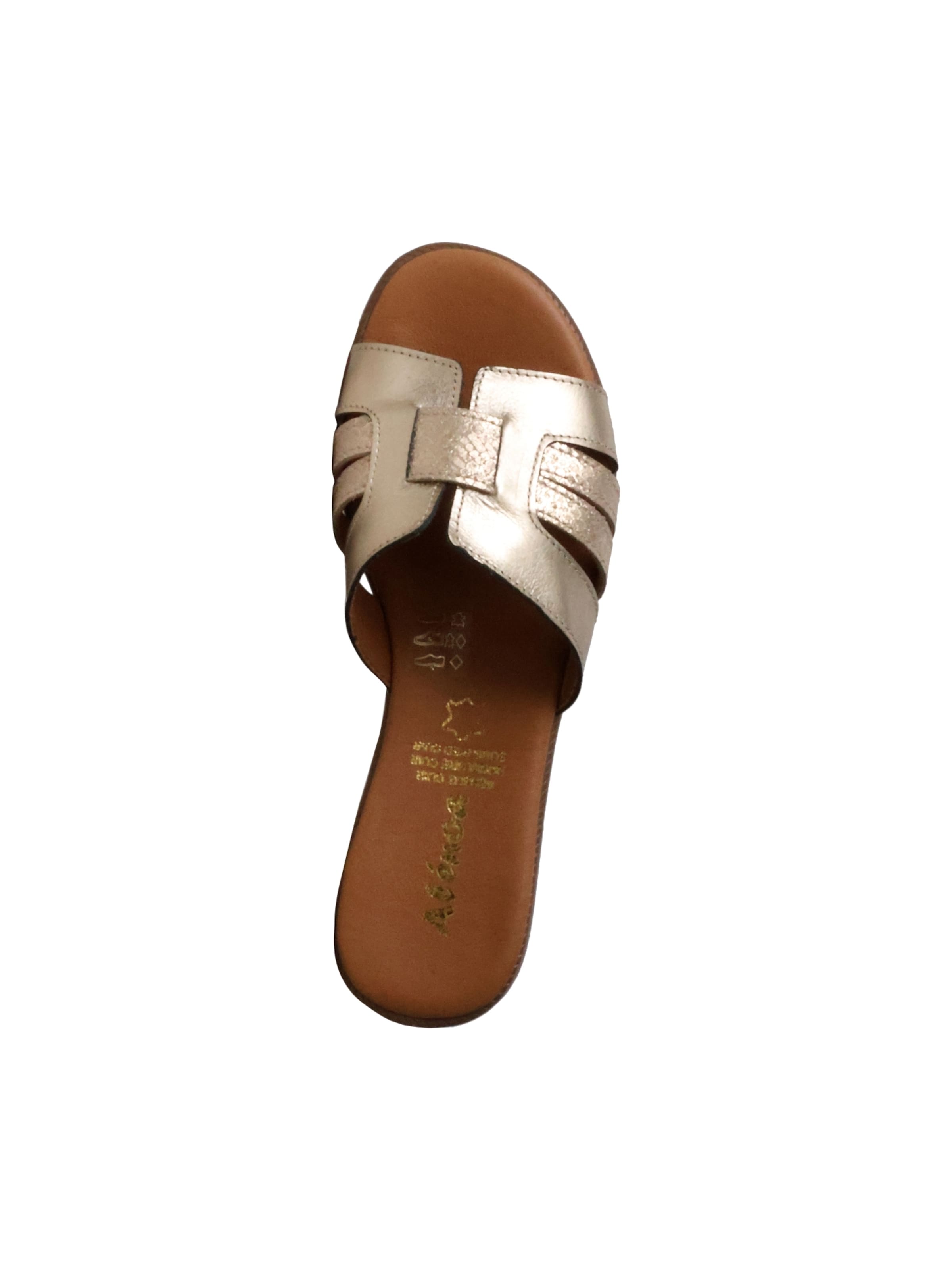 The Divine Factory Sandals in Gold