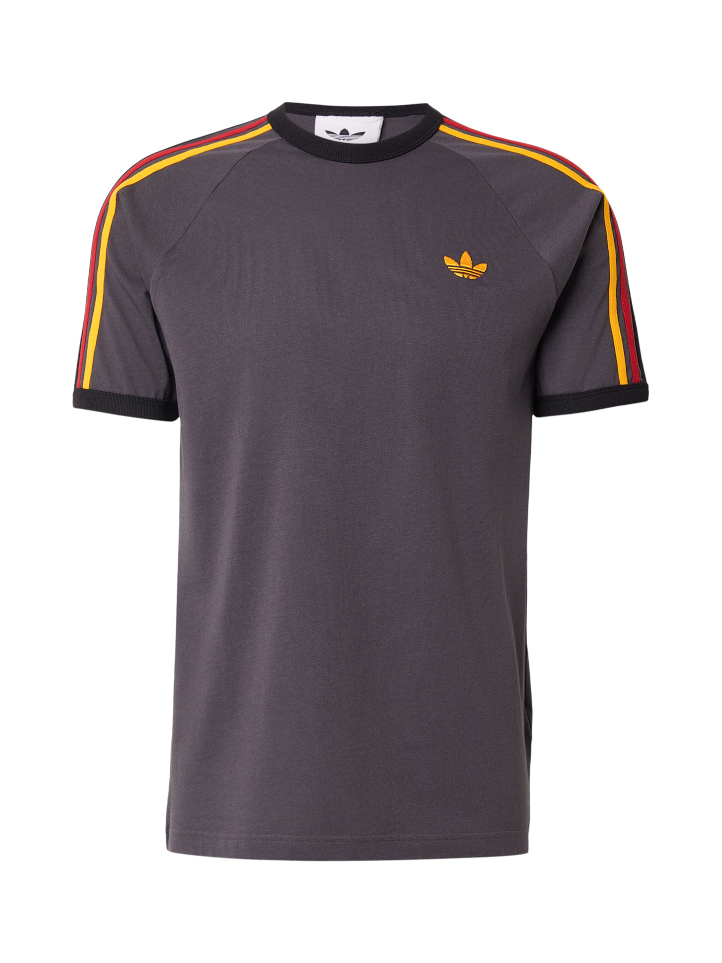 ADIDAS ORIGINALS Μπλουζάκι '3-Stripes' σε γκρι: μπροστά