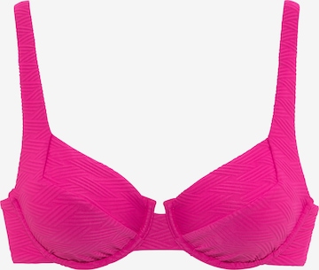 Soutien-gorge invisible Hauts de bikini SUNSEEKER en rose : devant