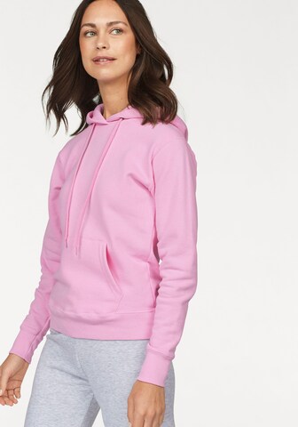 FRUIT OF THE LOOM Sweatshirt in Pink: Vorderseite