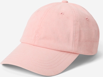Casquette Polo Ralph Lauren en rose : devant