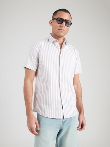 pilka JACK & JONES Standartinis modelis Marškiniai 'JJCHAD': priekis