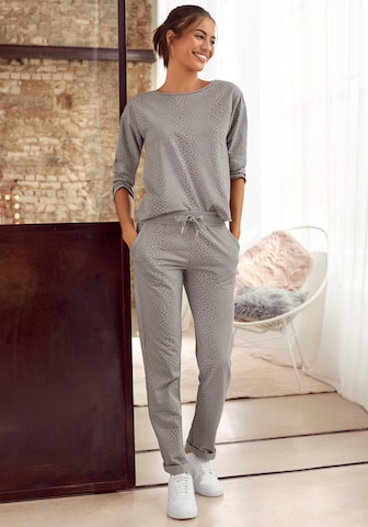LASCANA Regular Pants in Grey