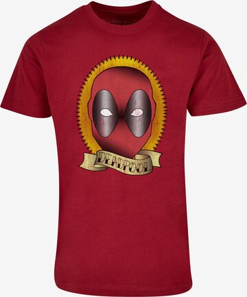 ABSOLUTE CULT Shirt 'Deadpool - Tattoo' in Red: front