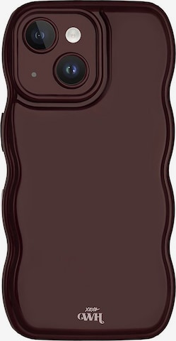 Protection pour smartphone 'Glossy Wavy' xoxoWildhearts en rouge : devant