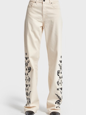 IT'S BASIC Loose fit Jeans 'Loose High Rise Jeans' in Beige