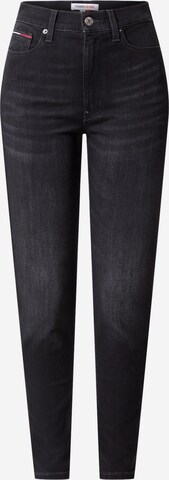 Tommy Jeans Skinny Jeans 'Sylvia' in Zwart: voorkant