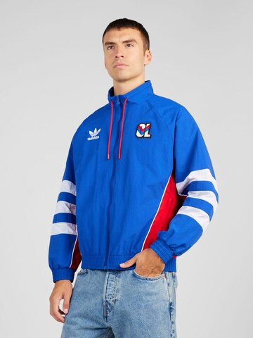 ADIDAS ORIGINALS Sportovní bunda – modrá: přední strana
