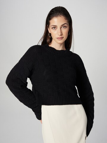 A LOT LESS Pullover 'Doro' i sort: forside