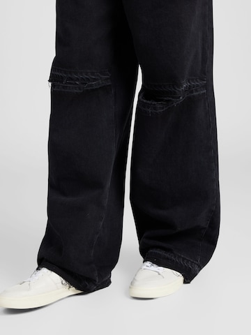 WEEKDAY Loosefit Jeans 'Astro' i svart