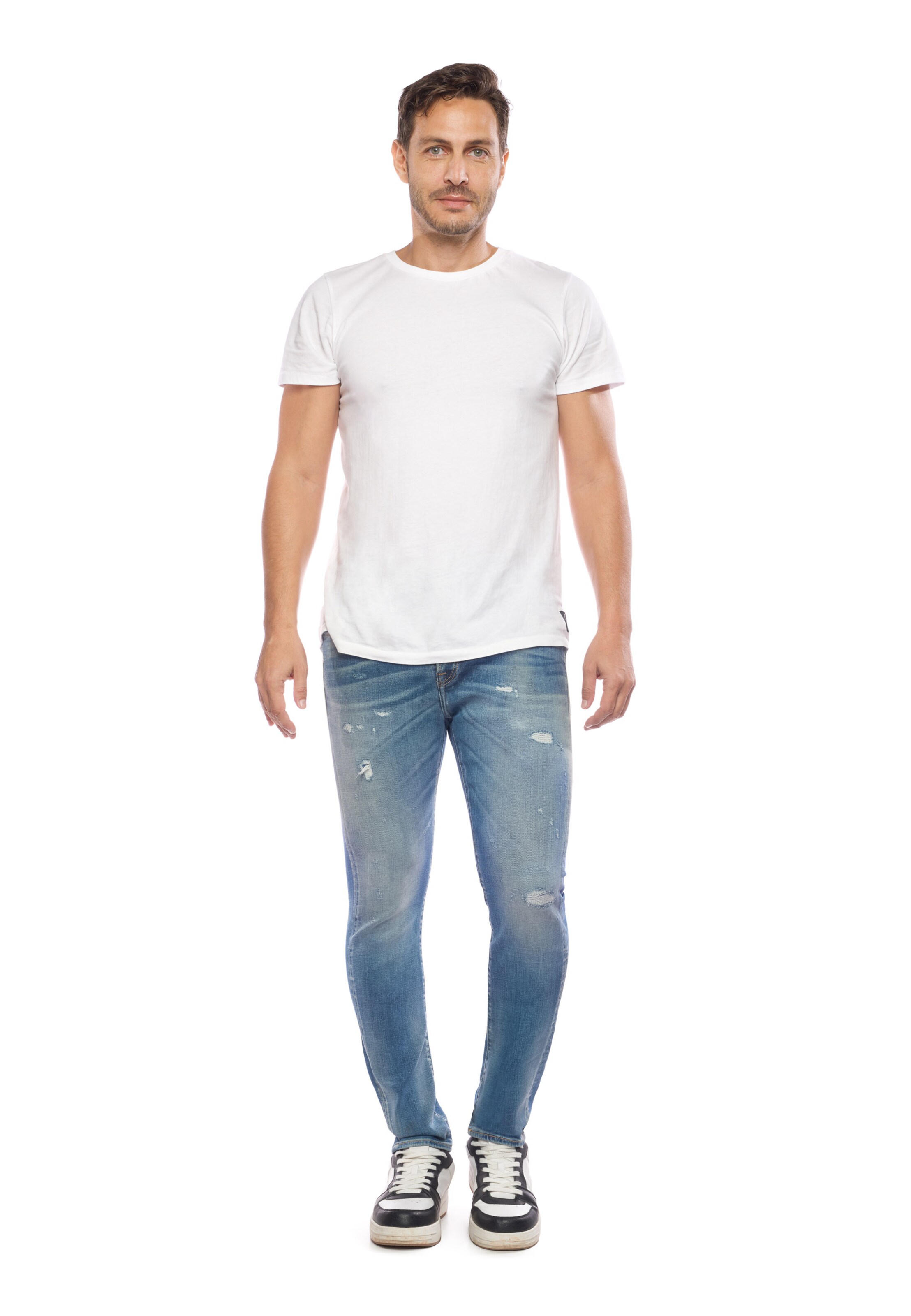 Le Temps Des Cerises Slimfit Jeans 'Alost' in Blauw
