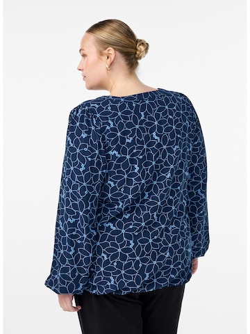 Chemisier 'Cabine' Zizzi en bleu