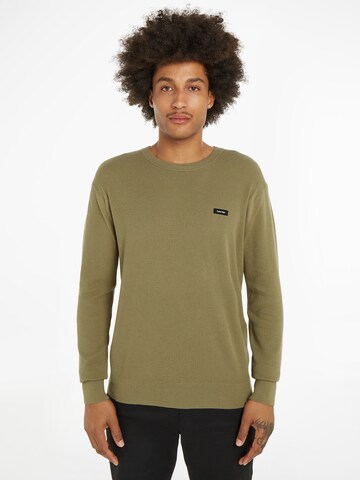 Calvin Klein Sweater in Green: front