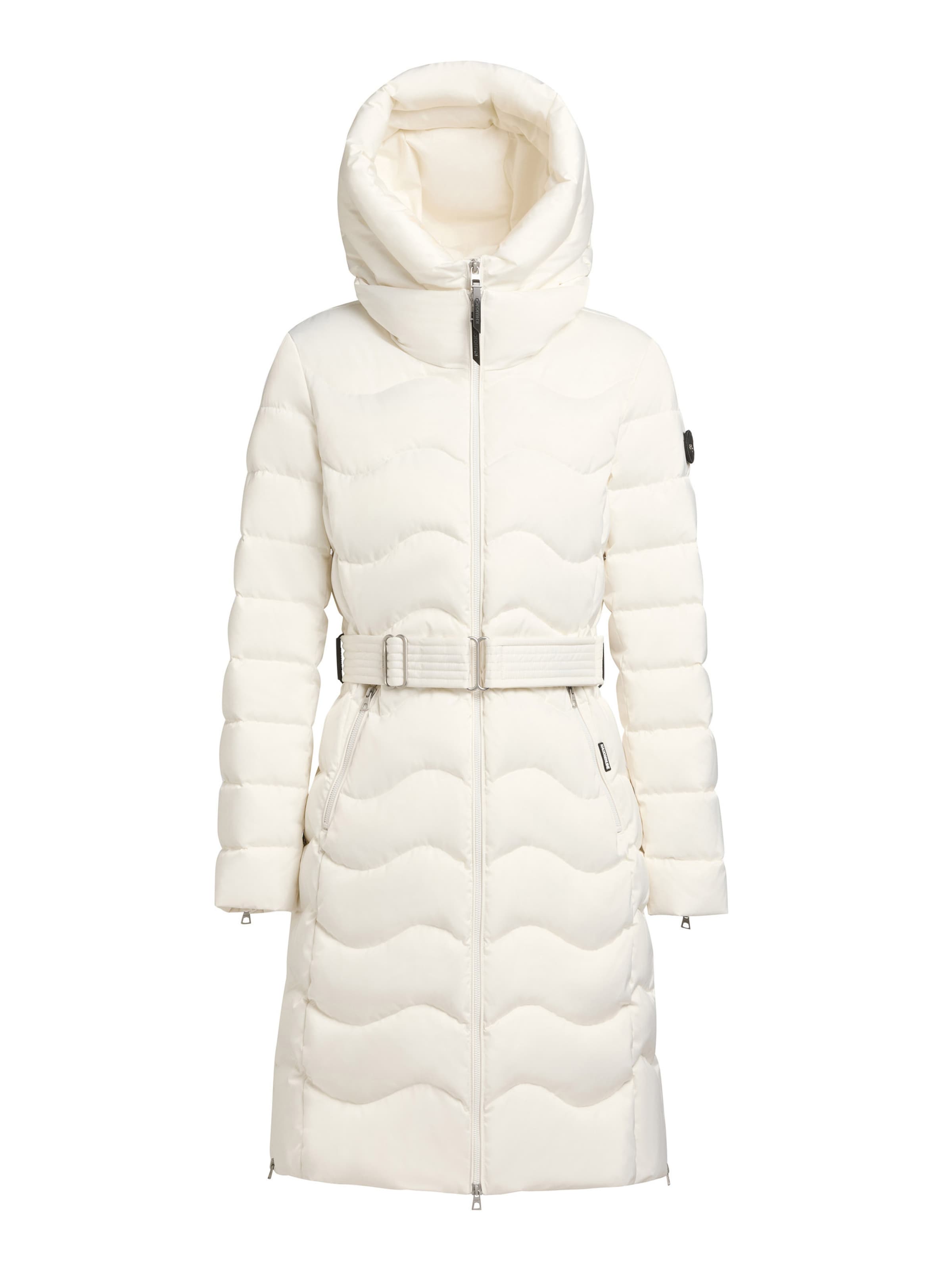 khujo Χειμερινό παλτό 'Mira' σε λευκό: μπροστά