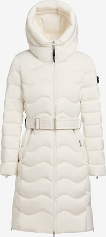 Manteau d’hiver 'Mira' khujo en blanc : devant