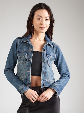 HOLLISTER Демисезонная куртка в Синий: спереди