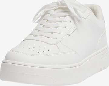 Pull&Bear Låg sneaker i vit: framsida