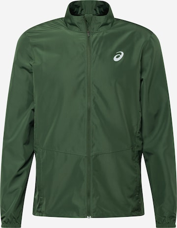 Veste de sport ASICS en vert : devant